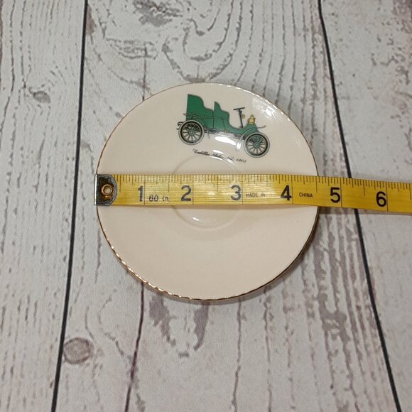 Demitasse Tea Cup And Saucer 1903 Cadillac New York State Thruway Porcelain - Picture 13 of 14